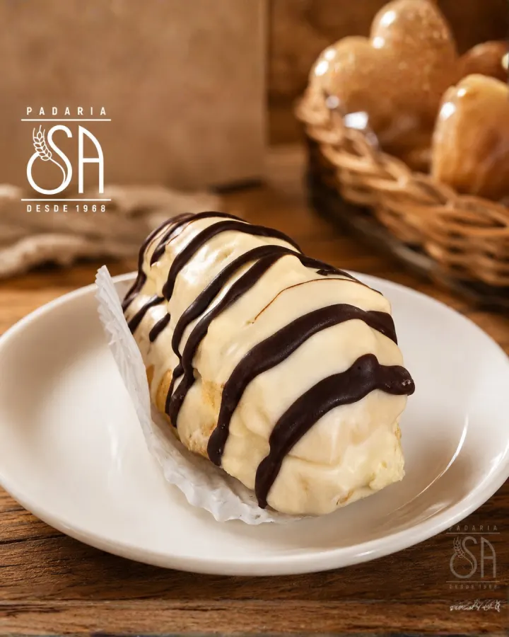 Bomba de chocolate branco